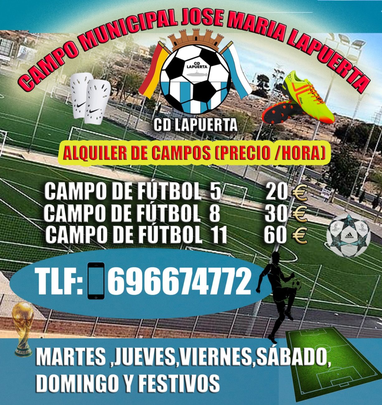 ALQUILER CAMPOS DE FUTBOL CD LAPUERTA